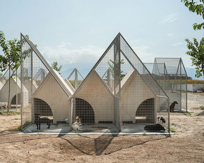 modular prefab units provide refuge for dogs in serrano + baquero’s spanish animal shelter