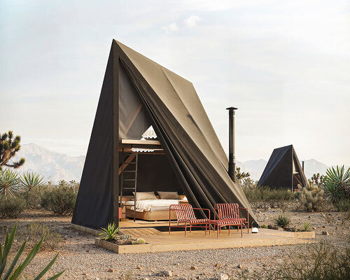 nokken and BIG unveil adaptable softshell cabin for luxury mobile living