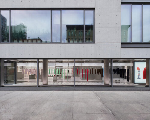 pleats please: issey miyake flagship opens in tadao ando's first new york city building