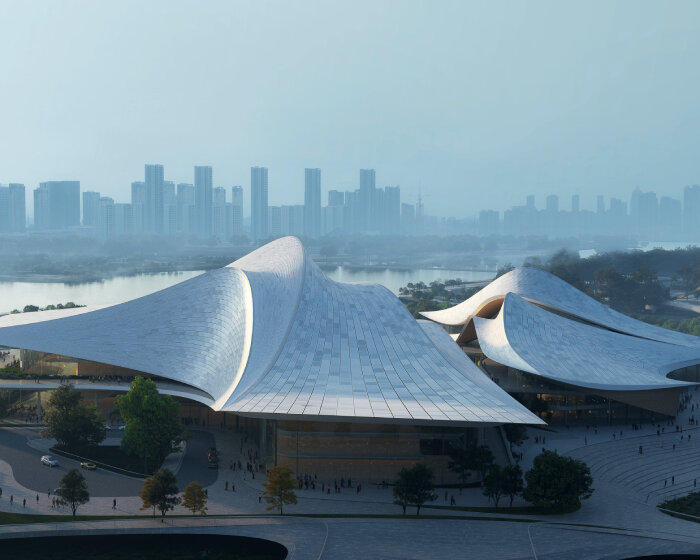 zaha hadid architects to design zhejiang‘s cao'e river culture and art center in shaoxing, china