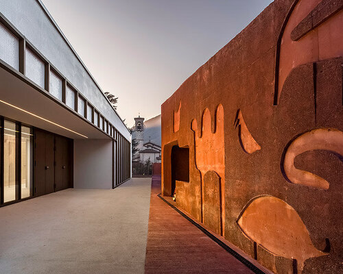 C+S architects stamps 'noah's ark' nursery school with enzo mari's animals