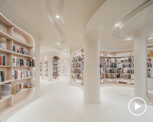 ceramic pages bookstore by wutopia lab explores the stages of pottery making in china