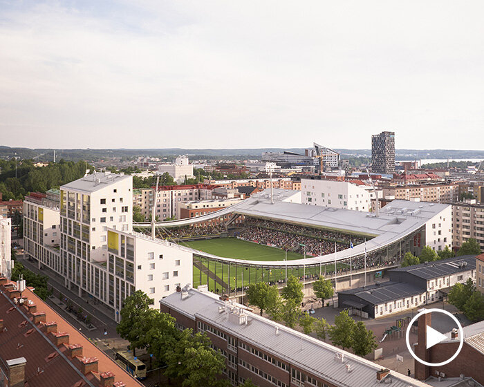 finland's first hybrid stadium by JKMM architects fuses residential, retail, and public spaces