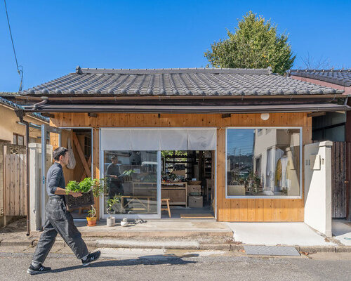 wooden japanese house turns into traditional greengrocer store in kiryu