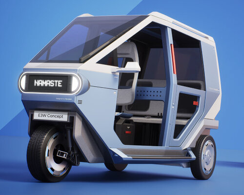 hyundai redesigns transport in india as electric three-wheeler that fits wheelchair in the back