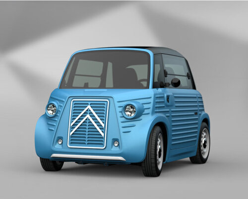 caselani’s neo-retro type-ami car draws design from citroën HY van produced in post-war era