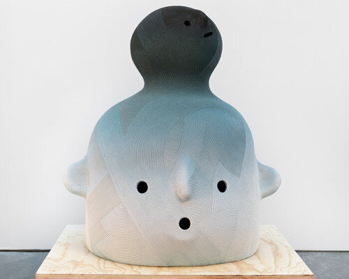 textural ceramic 'masks' by en iwamura show at ross + kramer gallery in new york