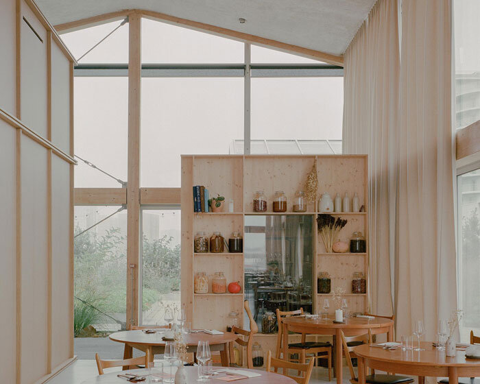 freia rooftop restaurant by raum integrates urban garden within greenhouse in nantes