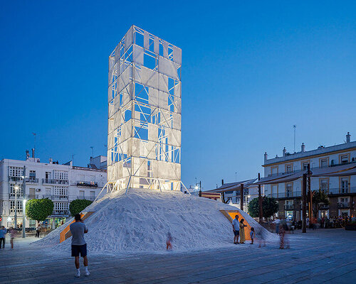 salt becomes experimental building material for 'la sal pavilion' in spain